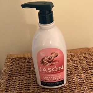 Brand new JASON pampering Himalayan pink salt body wash and foaming bath soak